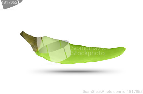 Image of green pepper isolated on a white background