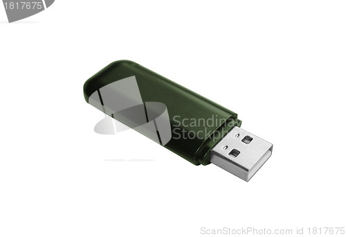 Image of Flash drive. On a white background.
