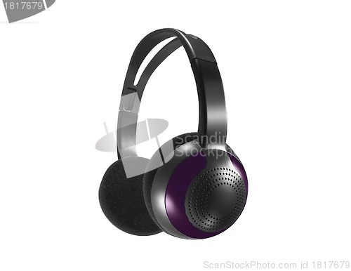 Image of Computer headset on white background