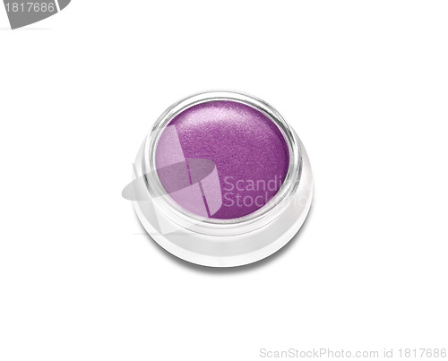 Image of Beauty cosmetics eye shadow isolated on white