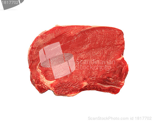 Image of Raw meat isolated on white Background
