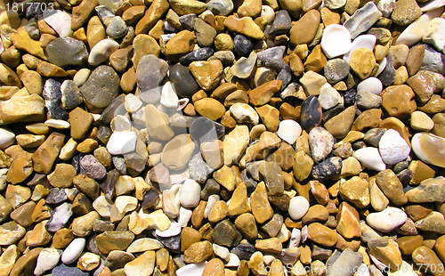 Image of Pebbles on the beach texture