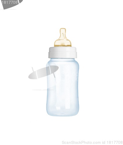 Image of baby bottle isolated on white background