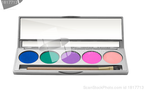 Image of Makeup set isolated on white background