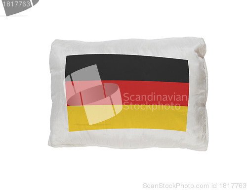 Image of German flag pillow isolated