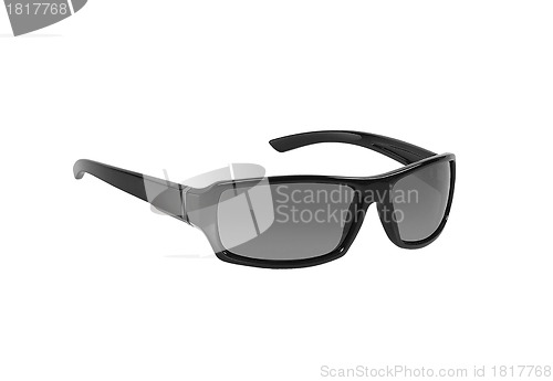 Image of Black sunglasses isolated on white background