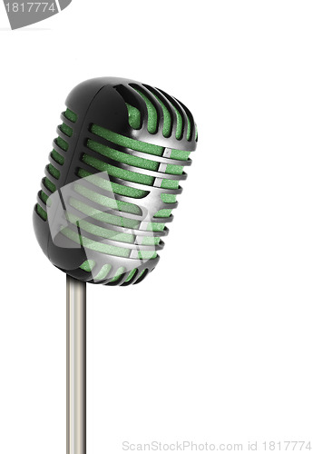 Image of Vintage microphone isolated