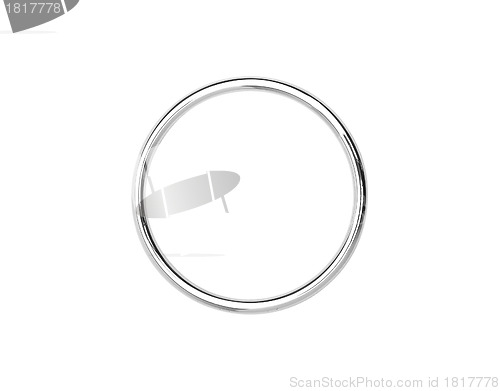 Image of Metal hoop isolated on white