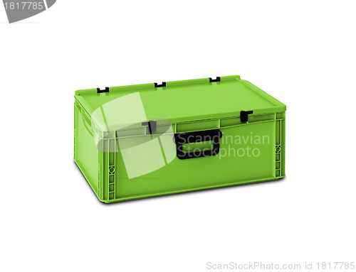 Image of Green plastic box