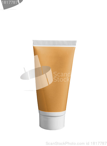 Image of Beauty cream tube isolated on white background