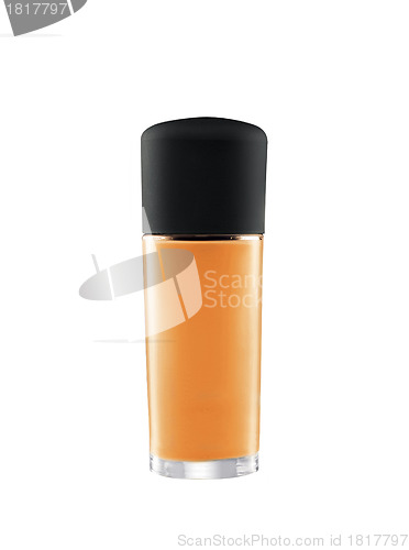 Image of Orange perfume bottle isolated