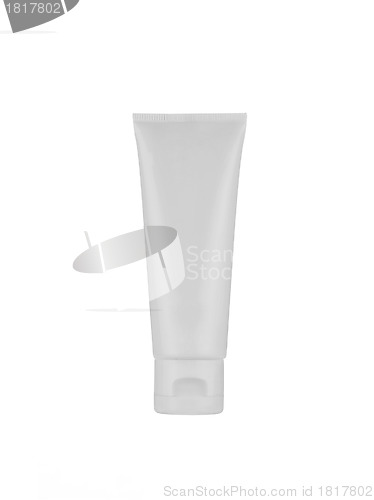 Image of Cream tube isolated on white