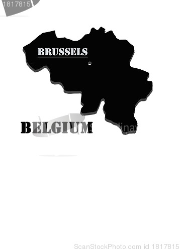 Image of Map of Kingdom of Belgium