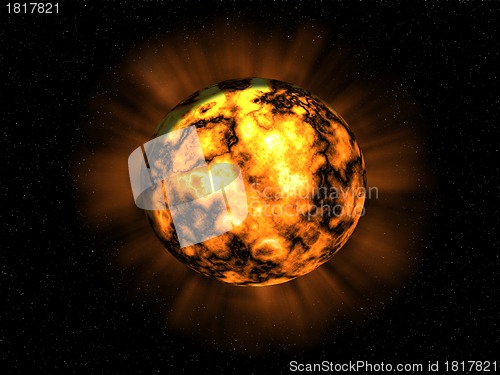 Image of Explosion on the planet