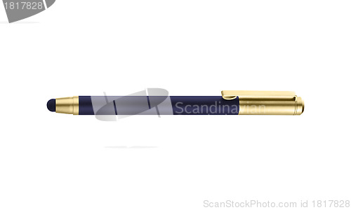 Image of Blue pen isolated on white background