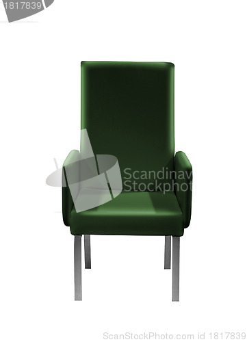 Image of Green easy armchair