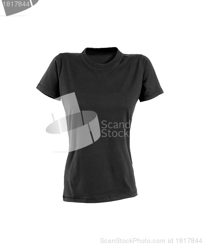 Image of Black woman t-shirt on white background