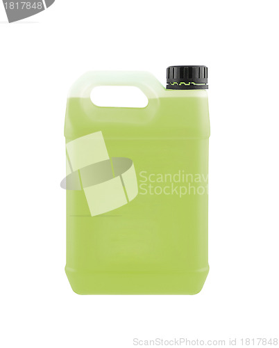 Image of Green jerrycan isolated on white