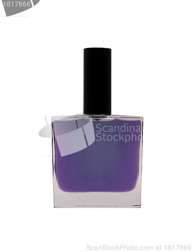 Image of Purple perfume bottle isolated