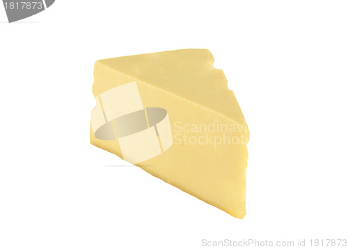 Image of cheese isolated on a white background