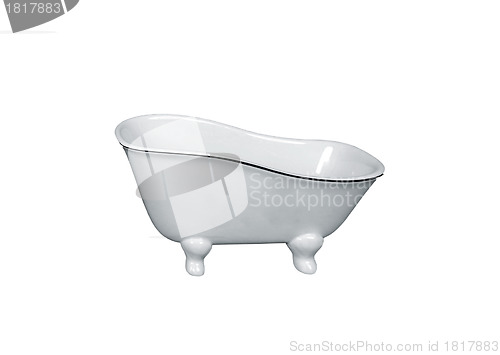 Image of Luxury vintage bathtub isolated on white