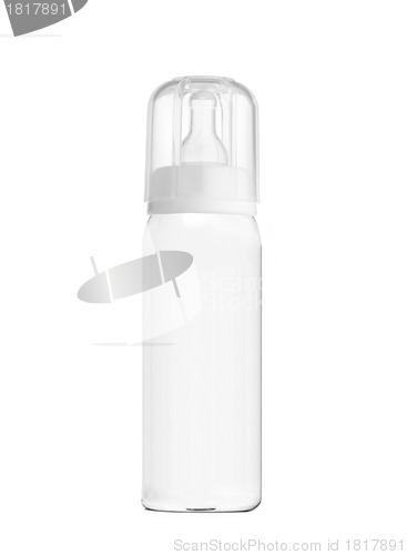 Image of baby bottle isolated on white