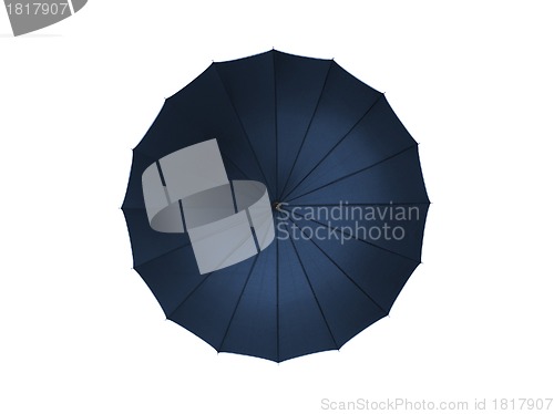 Image of Opened blue umbrella