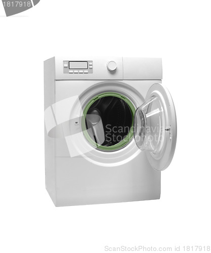 Image of Isolated washing machine on a white background