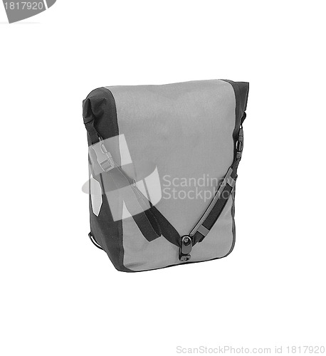 Image of Grey bag isolated on white