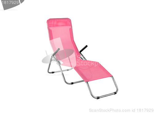 Image of lounge beach chair isolated