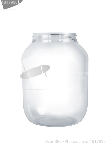 Image of Glass jar isolated on white