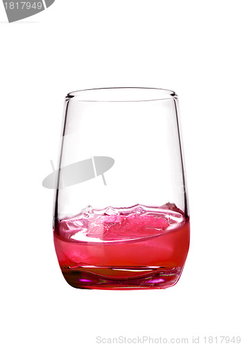 Image of cocktail splash isolated on a white background