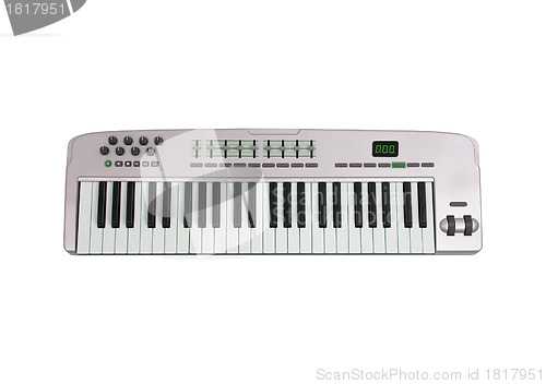 Image of Music keyboard isolated on white