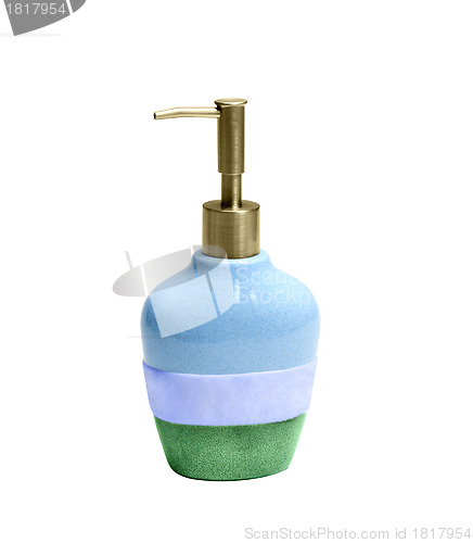 Image of Liquid soap container isolated on white background