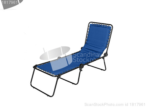 Image of Blue lounger isolated on white