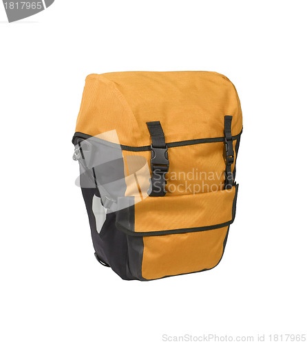 Image of Orange bag isolated on white