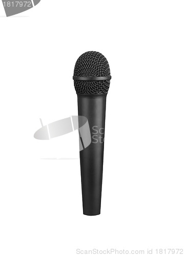 Image of microphone isolated on white