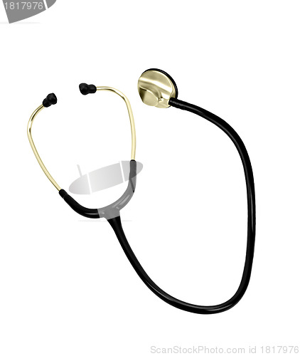 Image of Doctor's stethoscope on a white background