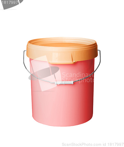 Image of Plastic container isolated on white background