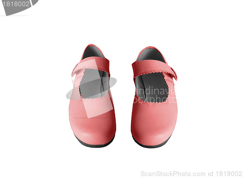 Image of Court red shoes isolated on white background