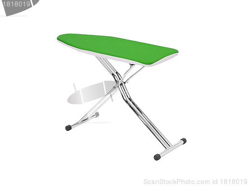 Image of ironing tool on white background