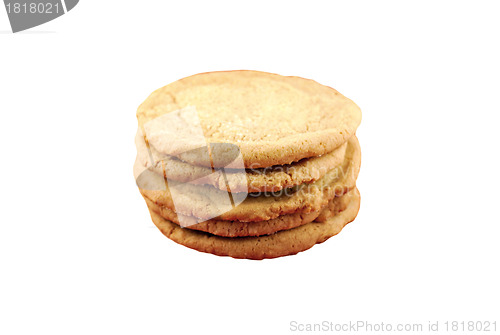 Image of cookie sweets on white background