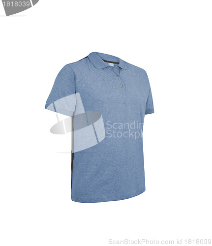 Image of Blue t-shirt isolated on white