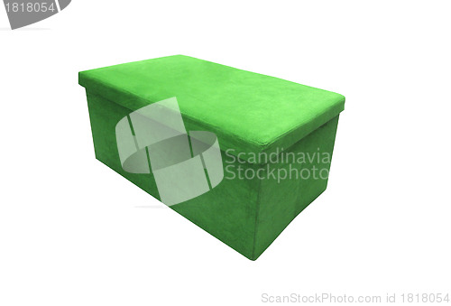 Image of Soft footstool isolated on white background