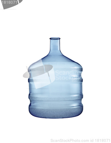 Image of Big plastic bottle. On a white background.