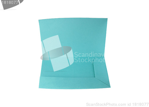 Image of Green papper folder isolated on white