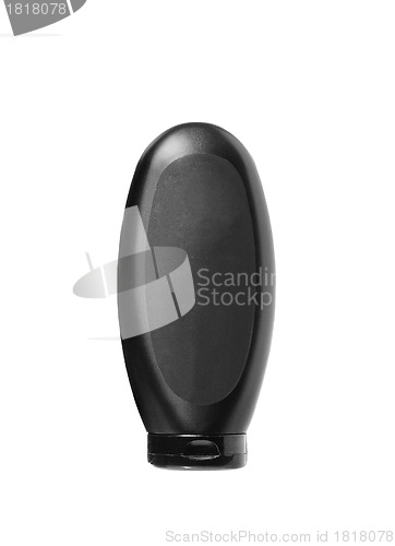 Image of Black shampoo bottle