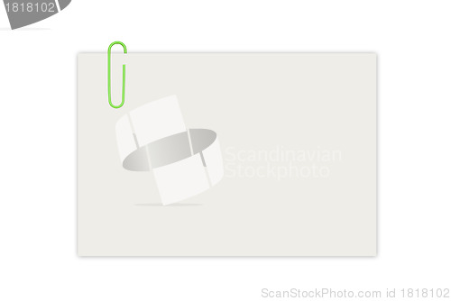 Image of Empty sheet with paperclip