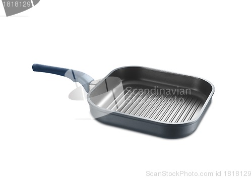 Image of Square grill pan isolated on white background