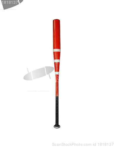 Image of Red baseball bat